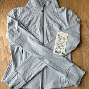 define cropped jacket nulu starch blue